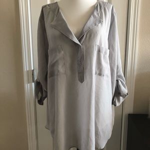 Maurices XXL Soft Grey Blouse